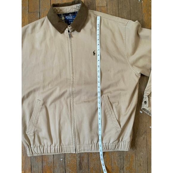 Vintage Tan & Brown Polo Ralph Lauren Harrington Jacket | Corduroy - (Men’s L) - Picture 10 of 12